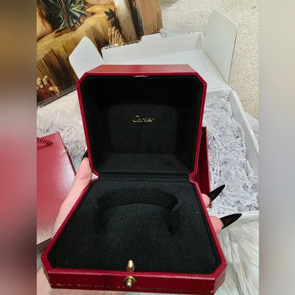 Authentic Cartier Red Jewelry Box & Gift Bag Set - Picture 6 of 7